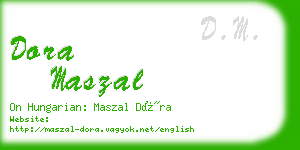 dora maszal business card